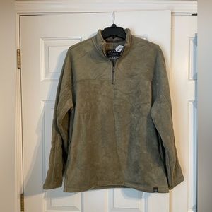 NWT, Men’s Pullover Sweater, Half Zip, Taupe, Size Medium